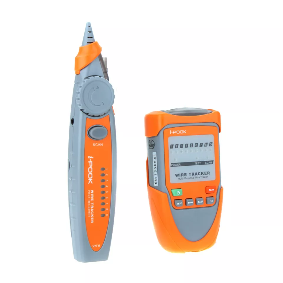 Professional i-POOK PK65H Wire Tracker | Multifunctional Cable Tester for Network, Telephone, and Ethernet | Includes Adjustable Sensitivity | Tone Tracer & Underground Cable Locator | Ideal for Various Testing Needs