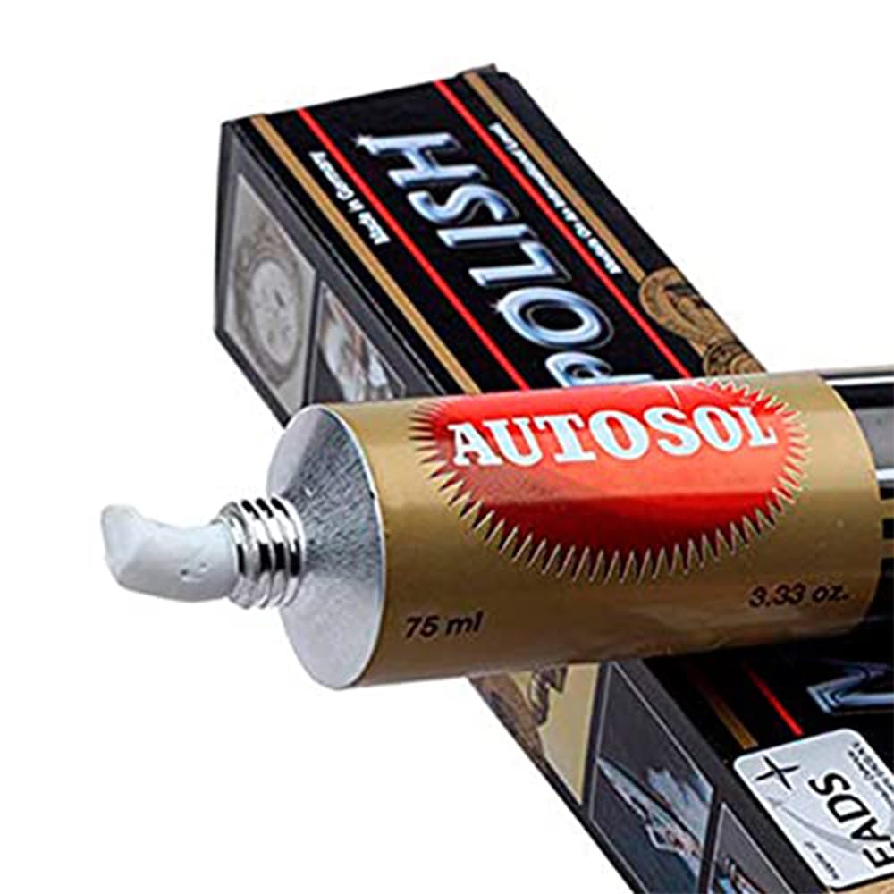 Autosol Metal Polish 75ml - 100% Original German Formula for Chrome, Alloy, & Stainless Steel