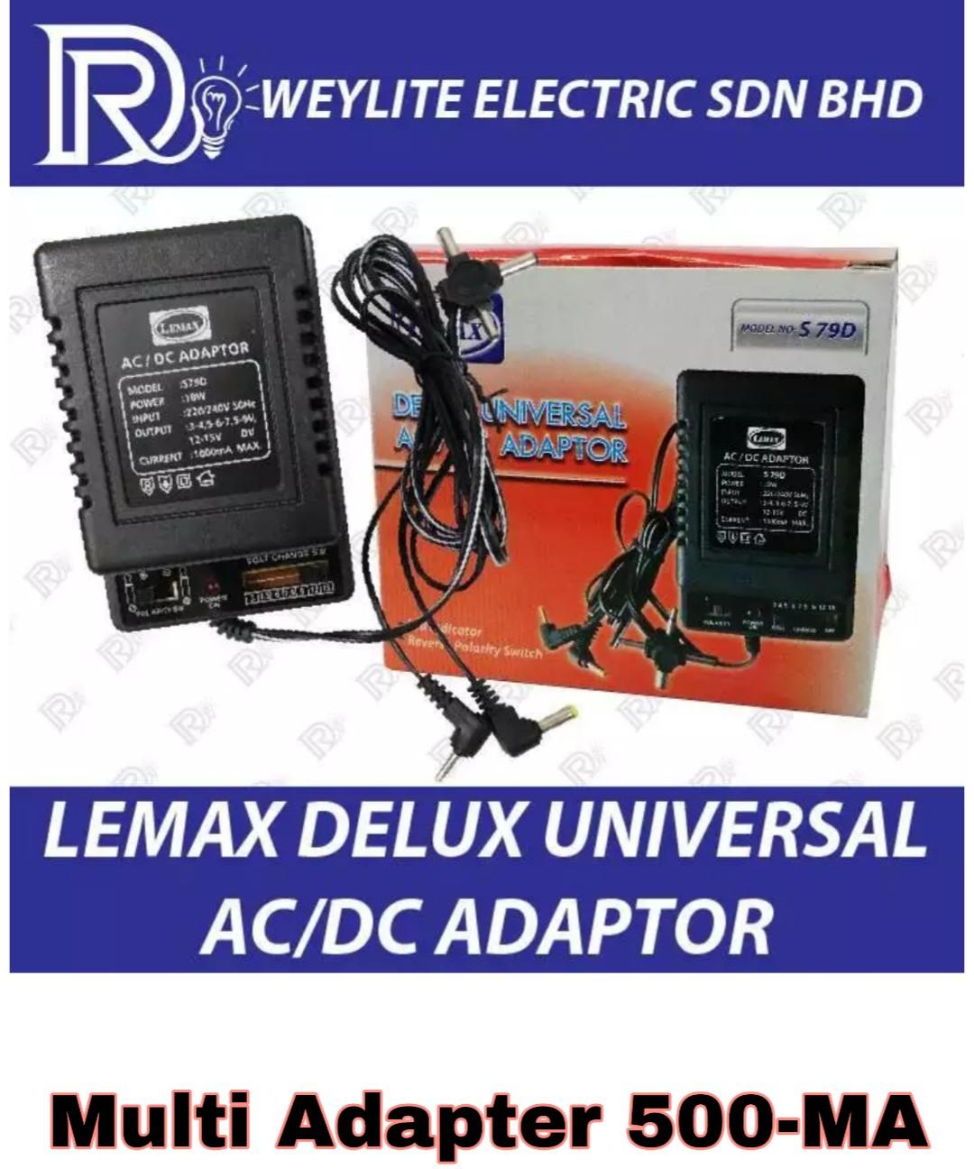 UNIVERSAL AC/DC ADAPTOR Multi Volt Adapter.