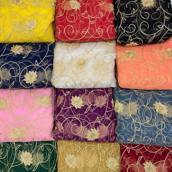 Embroidery Bridal Kiran Lace Fancy Dupatta