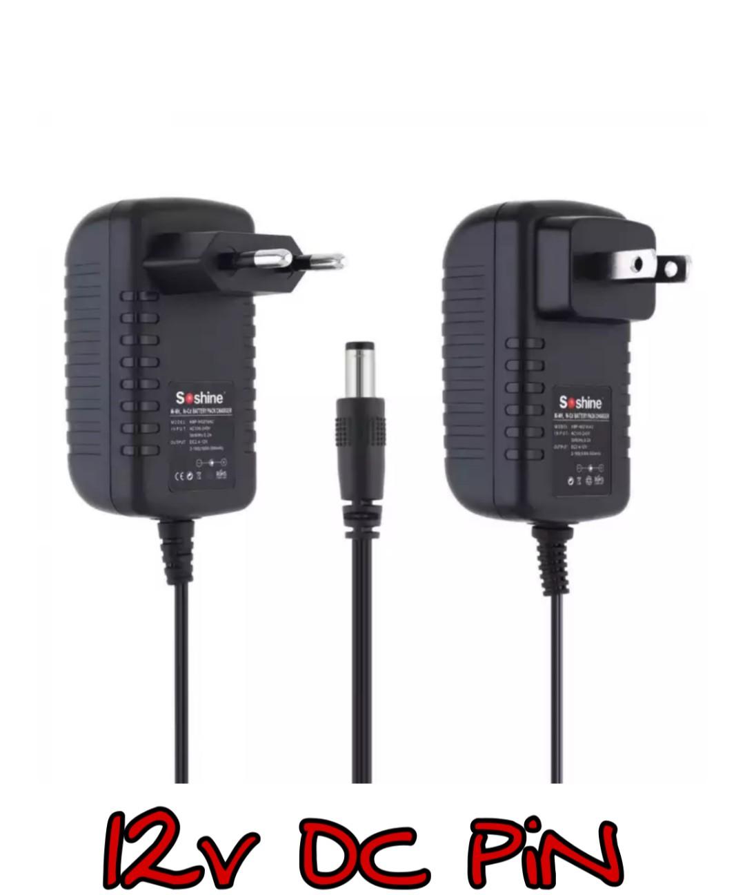 Soshine AC 100-240V 0.2A US / EU Plug DC 2.4-12V Power Supply Universal Travel 2.1 Power Adapter