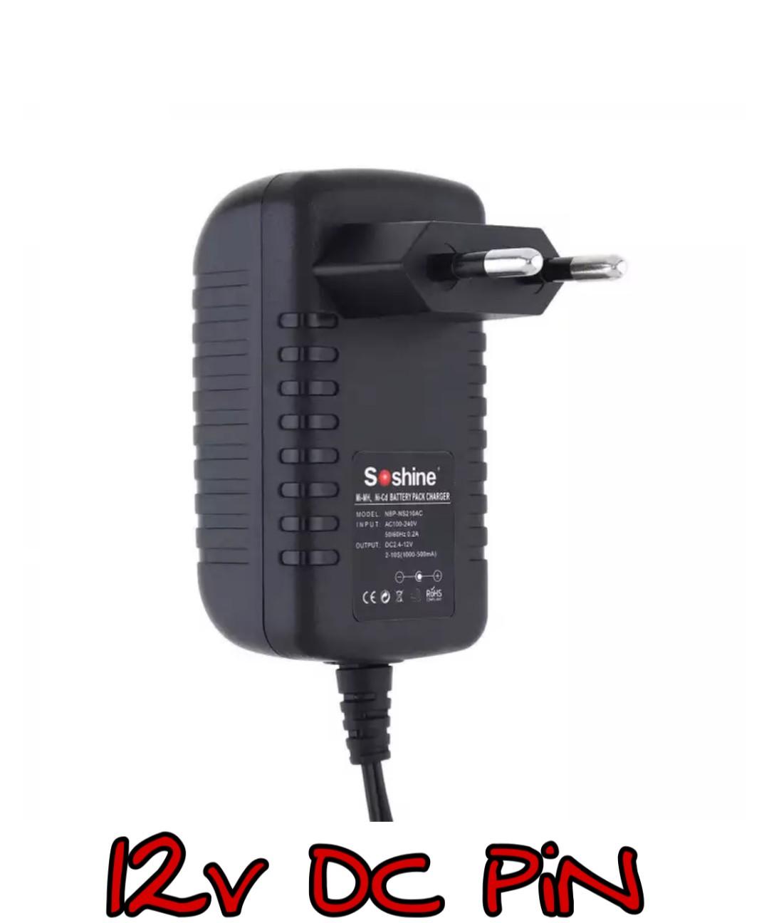 Soshine AC 100-240V 0.2A US / EU Plug DC 2.4-12V Power Supply Universal Travel 2.1 Power Adapter