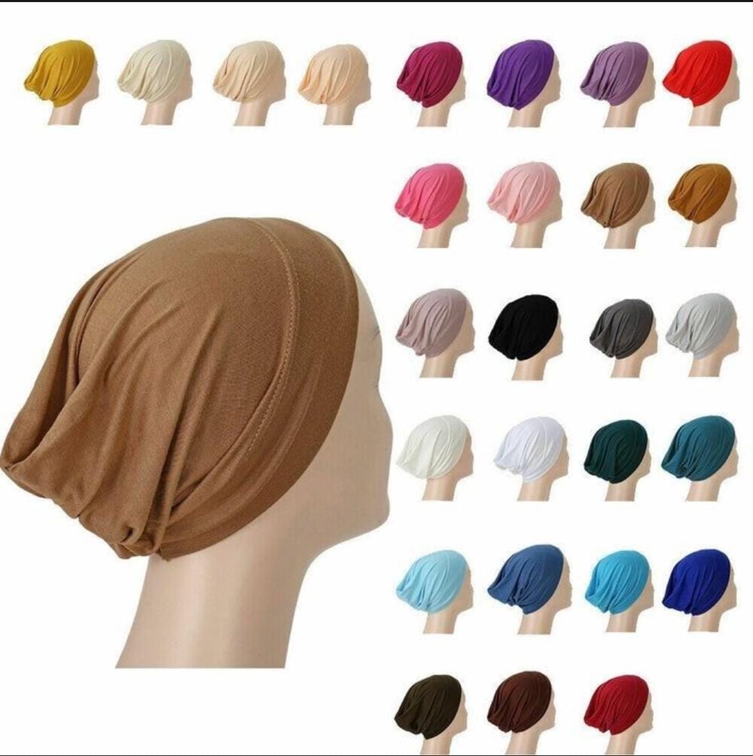 Tube Band (10Pcs) Inner Hijab Cap Soft Stretchable and Comfortable for Girls-Women High Quality