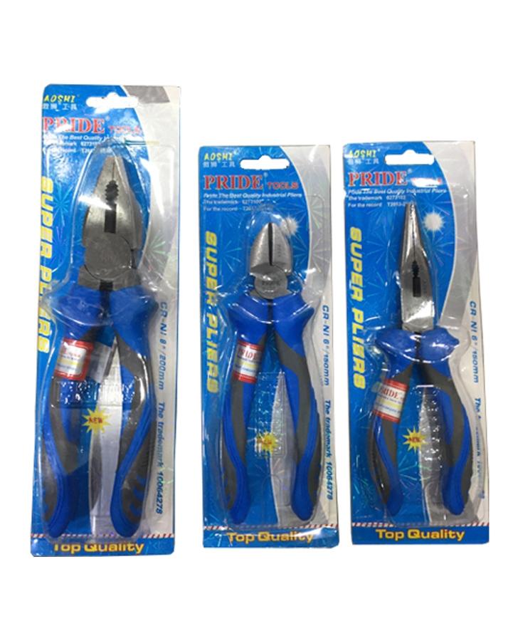 Pack of 3 - Professional Carbon Steel Pliers Set