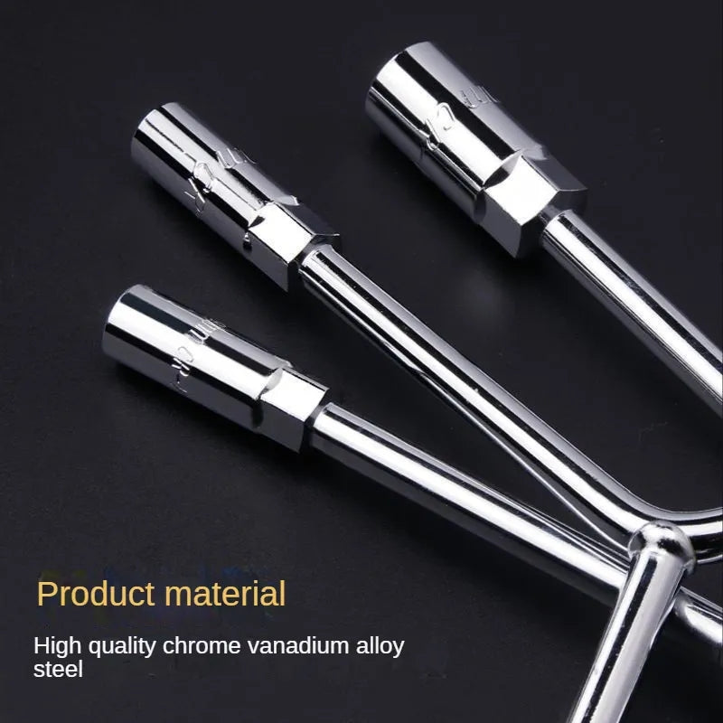 Y Shape Socket Wrench Hexagon Spanner Repair Hand Tool 8mm, 10mm, 12mm, 3 Way Y Shape Socket Wrench