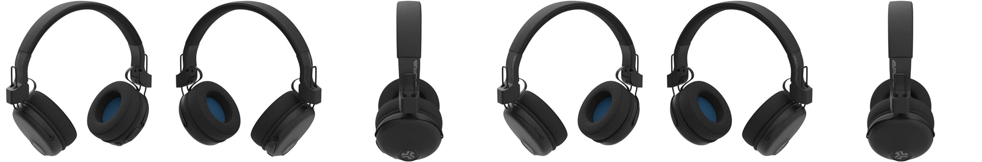 JLab Studio Wireless On-Ear Headphones, Black, 30+ Hour Bluetooth 5 Playtime, EQ3 Sound, Ultra-Plush Faux Leather & Cloud Foam Cushions, Track and Volume Controls For Gamming PUBG ~ PATEL WALA