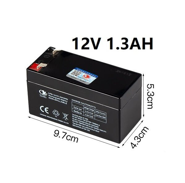 12V Rechargeable Sealed Lead Acid Battery 1.3AH / 2.3AH / 2.6AH / 5AH / 7AH / 12AH for Electric Scooters, Alarms, Auto Gates, CCTV & More