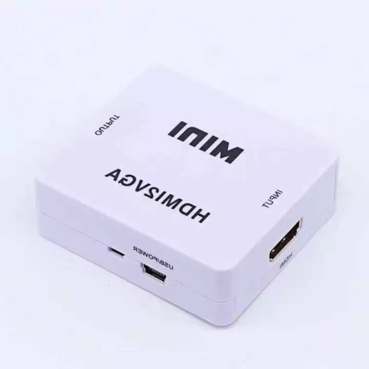 VGA to HDMI,1080P Mini VGA to HDMI Audio Video Converter VGA2HDMI Adapter Box With USB Charge cable Support HDTV