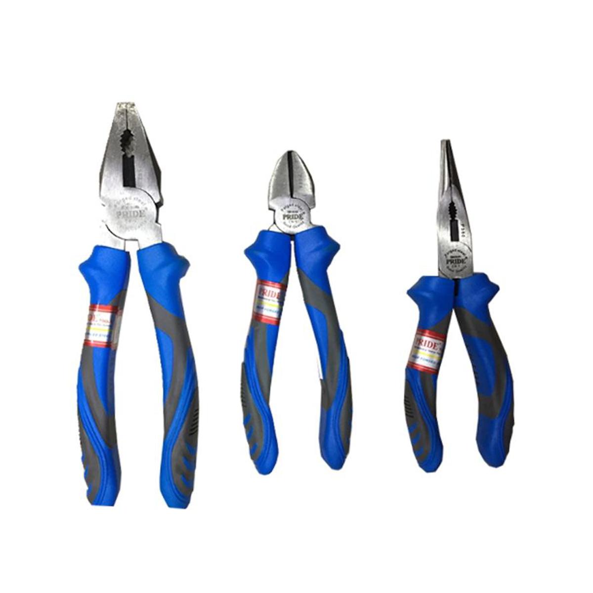 Pack of 3 - Professional Carbon Steel Pliers Set