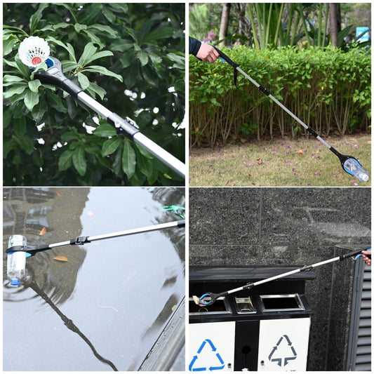 3ft Grab Stick – 90cm Long Stainless Steel Reptile Grabber with Anti-Rust Finish & Non-Slip Plastic Handle | Multipurpose Trash Picker, Snake Catching Tool, Reptile Control & Household Helper Daily Use Trendy Easy