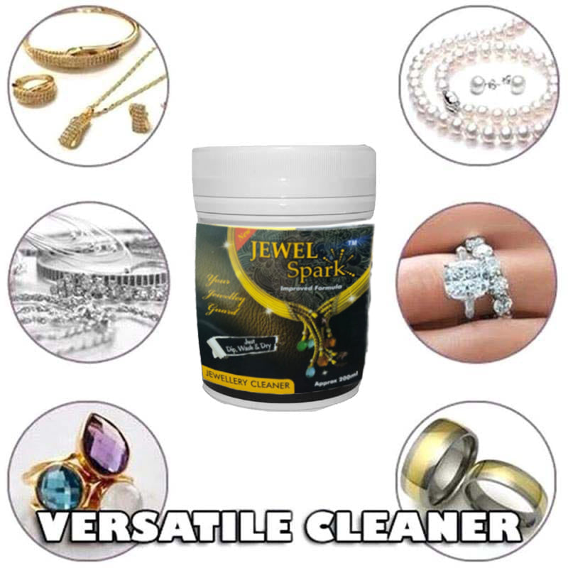 Patel Jewelry Cleaner for Gold, Diamond, Platinum, Silver & Precious Stones - Anti-Tarnish Liquid Cleaning Solution with Brush, Basket & Polishing Cloth - Restores Shine & Brilliance (100ml, 200ml, 500ml) - Safe, Gentle & Reusable for Deep Jewelry Cleanin