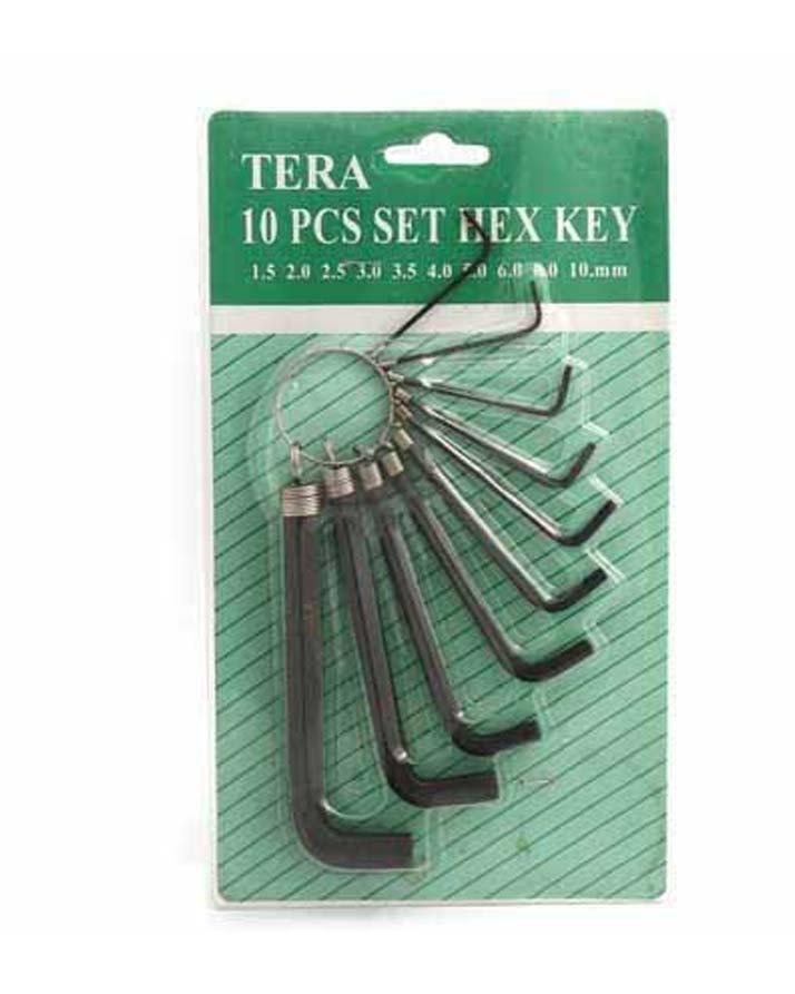 Tera Hex Tool Set - 10Pcs - Black