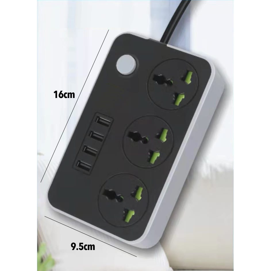 4 USB Port 3 Universal Power Strip Extension Plug Power Socket Electric Sockets Elektrik Soket Extension Cords