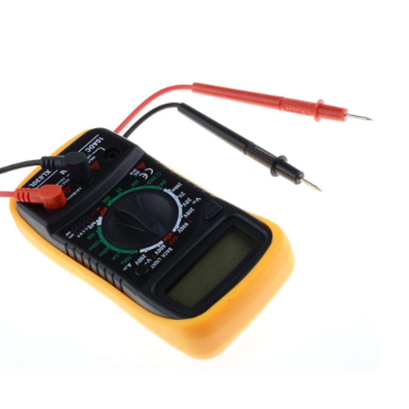 Electric Digital Multi Meter New Digital Multimeter  Volt Meter Ammeter Ohmmeter Yellow Tester Yellow