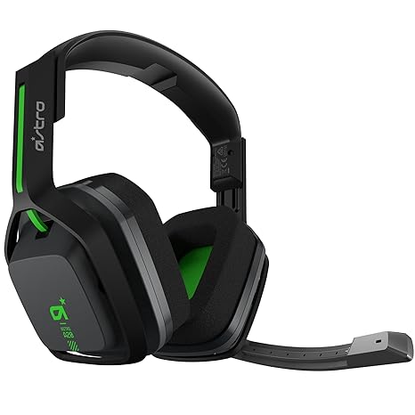 ASTRO Gaming A20 Wireless Headset for Xbox One, PC & Mac – Black/Green  (Gen 1) Wireless Gaming Headset -Box Open