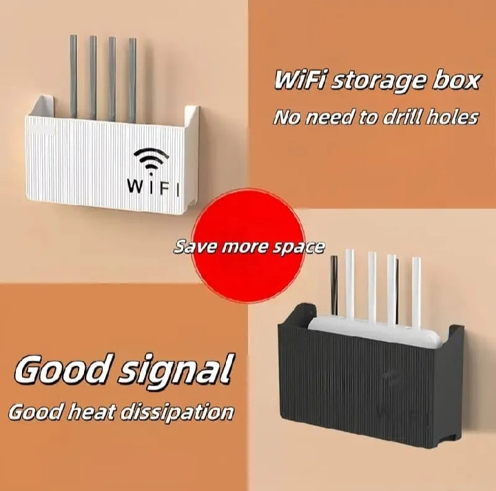 WiFi Router Holder Wall Mount | Single & Pack of 2 | White & Black Colors