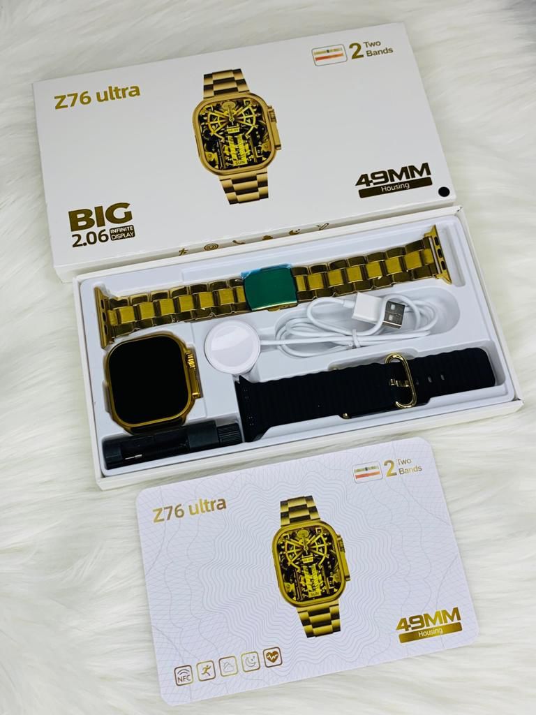 Z 76 ULTRA GOLD EDITION SMART WATCH LATEST MODEL