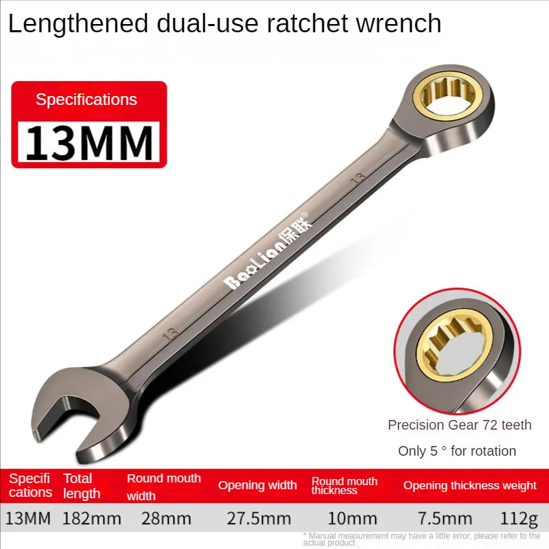 Bao Lian Universal Torx Wrench Adjustable Torque 6-30mm Ratchet Spanner for Bicycle Motorcycle Car Repair Tools Mechanical Tool