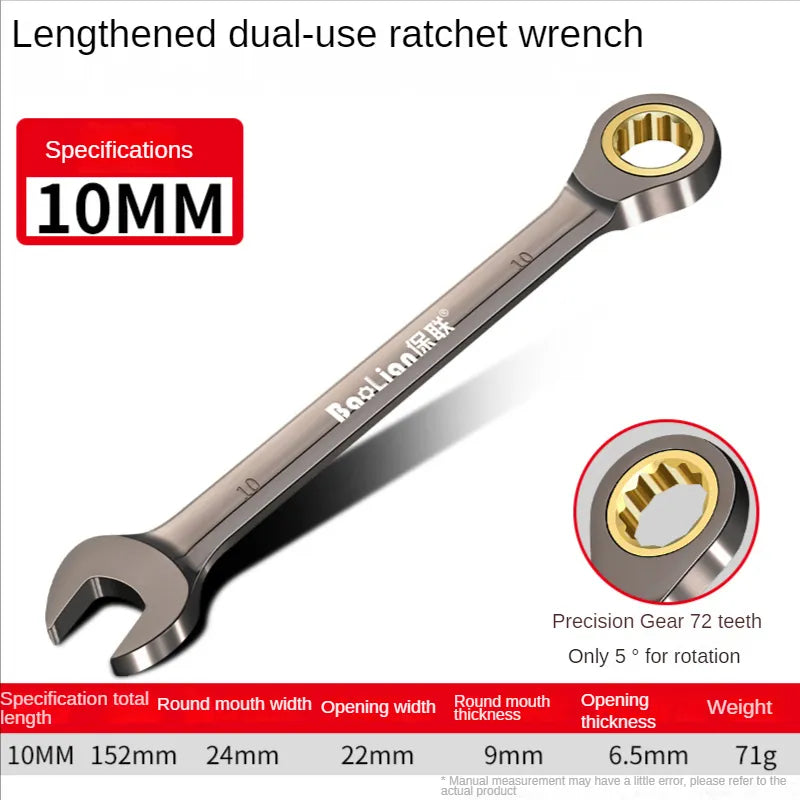 Bao Lian Universal Torx Wrench Adjustable Torque 6-30mm Ratchet Spanner for Bicycle Motorcycle Car Repair Tools Mechanical Tool