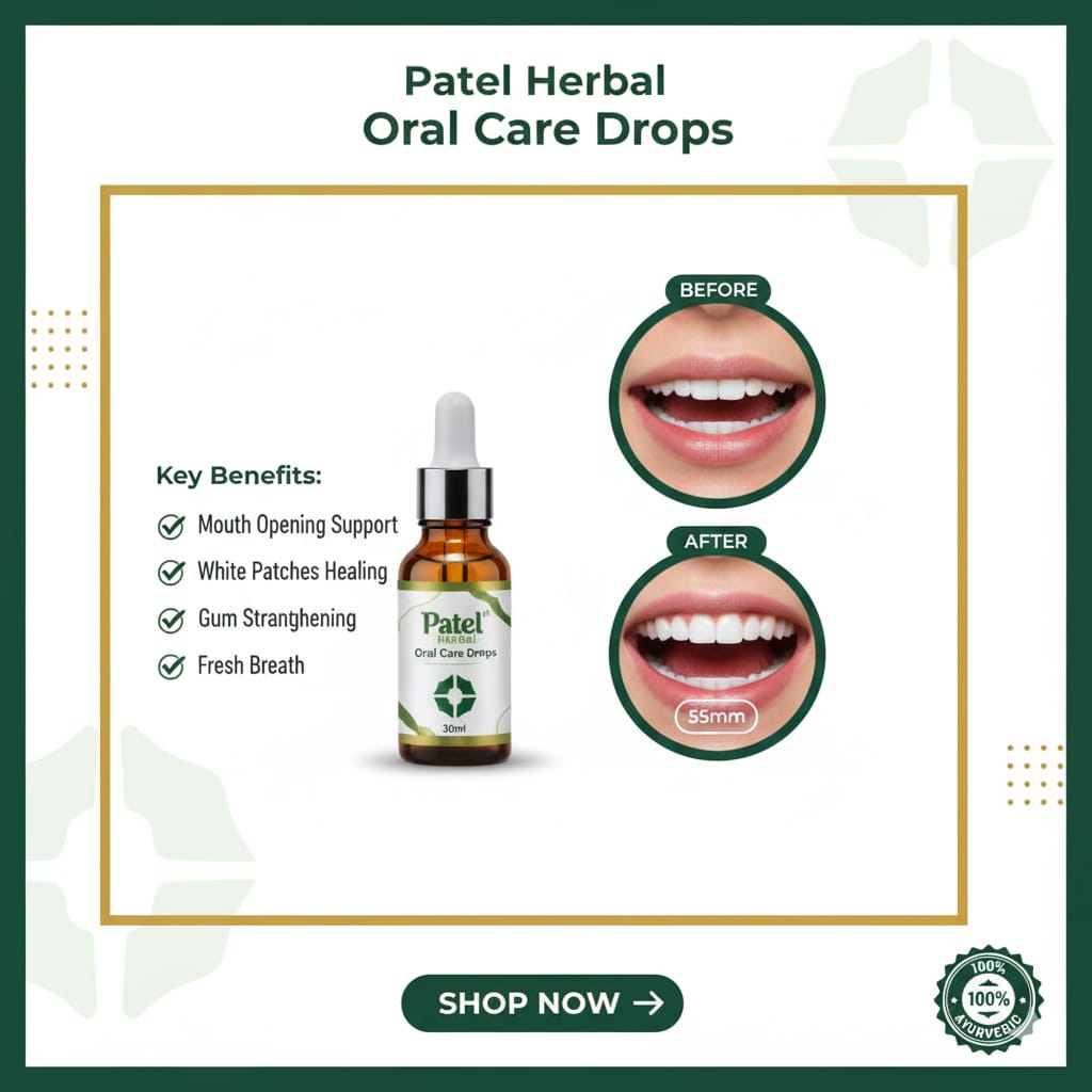 Mouth Opener Tool with Herbal Care Oil Combo (Jaw Exercise Kit)