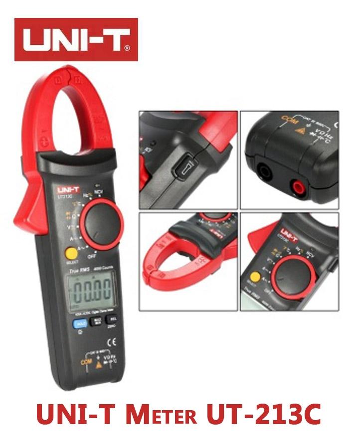 Ac/Dc Clamp Meter With Trms - Ut 213C - Red - Black