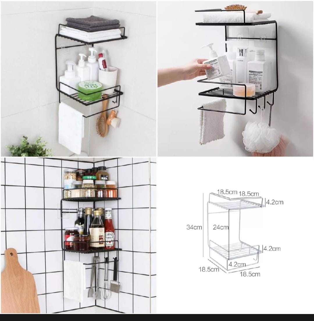 Bathroom Shelf | Shower Shelves Shampoo Storage Rack | Kitchen & Bathroom Organizer