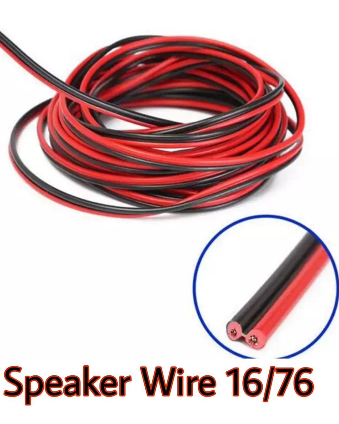 Extended Electric Lead Audio Cable Durable 0.5mm 5m 10M 100m Red Black Cord Connector Electric Cable Car Speaker Indoor Appliance