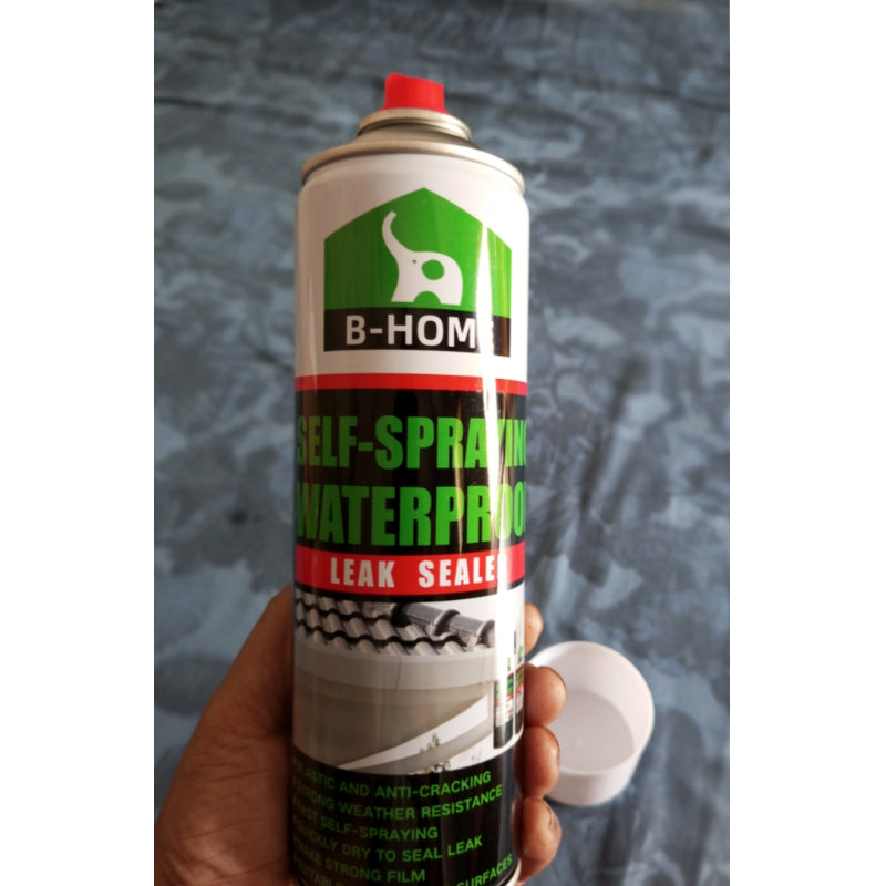 B-Home Self Spraying Waterproof Leak Sealer 500ML | Self spraying waterproof leak sealer | Waterproof spray for leaks Roof crack repair spray | Pipe sealant spray One component self-spraying king