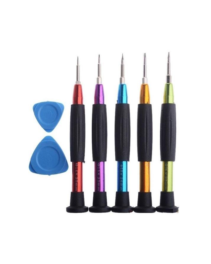 Pack Of 7 - Screwdriver Set With Guitar Picket - 2Pcs - Multicolor