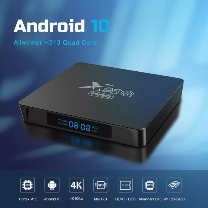 [2021 NEW] BINZU X96Q PRO Android 10 TV Box 4GB 64GB 32GB All winner H313 Dual WIIF 4K UHD Anti shake power full smart tv box Wifi HDMI 2.0 Googl play Netfli outubHulu Media Player