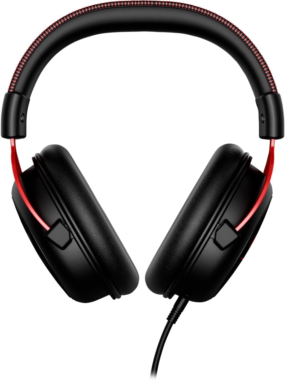 HyperX Cloud 2 II - Gaming Headset, 7.1 Surround Sound, Memory Foam Ear Pads, Durable Aluminum Frame, Detachable Microphone, Works with PC, PS5, PS4, Xbox Series X|S, Xbox One – Red