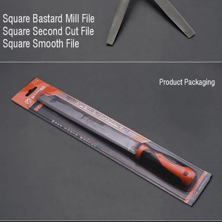 Harden Professional Flat Bastard Mill File With Soft Handle All Size ( 610632 - 610635 ) ( 1 Piece ) / Flat Bastard /