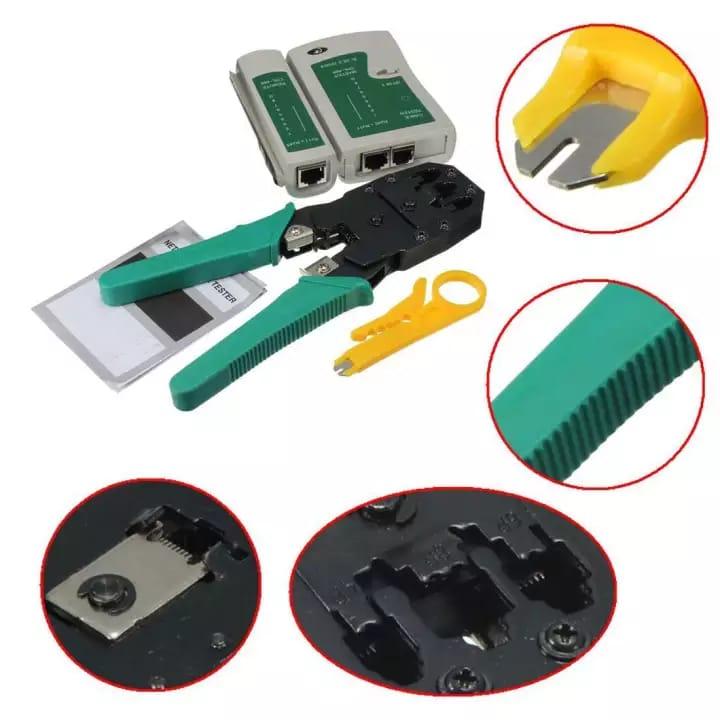 RJ45 RJ11 RJ12 CAT5 LAN Network Tool Kits Cable Tester Crimp Crimper Plier