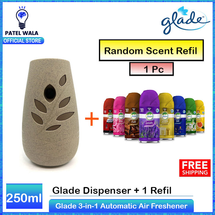 PATEL WALA Glade Air Freshener Dispenser Room Spray Refill 269ml for room, washroom, bathroom, wash room perfume spray only machine auto Glade 3-in-1 Automatic Air Freshener - Hawaiian Breeze, 269ml