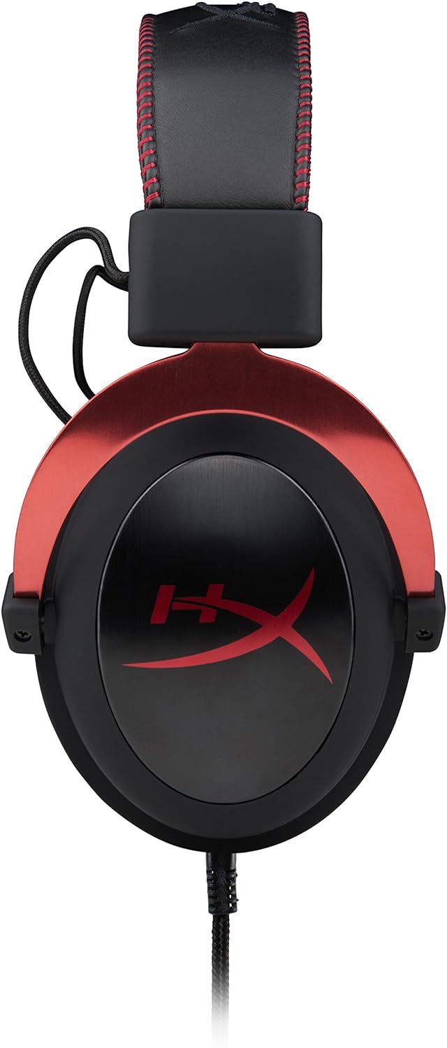 HyperX Cloud 2 II - Gaming Headset, 7.1 Surround Sound, Memory Foam Ear Pads, Durable Aluminum Frame, Detachable Microphone, Works with PC, PS5, PS4, Xbox Series X|S, Xbox One – Red