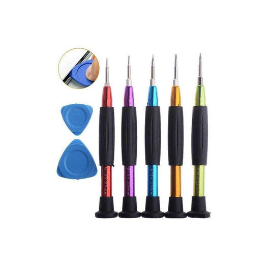 Pack Of 7 - Screwdriver Set With Guitar Picket - 2Pcs - Multicolor