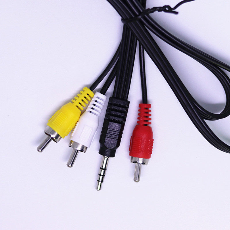 1.5M Jack Audio Cable Adapter | 3.5mm Jack to 3 RCA Male to Male AV Converter | High-Quality AV TVPLUS Cable