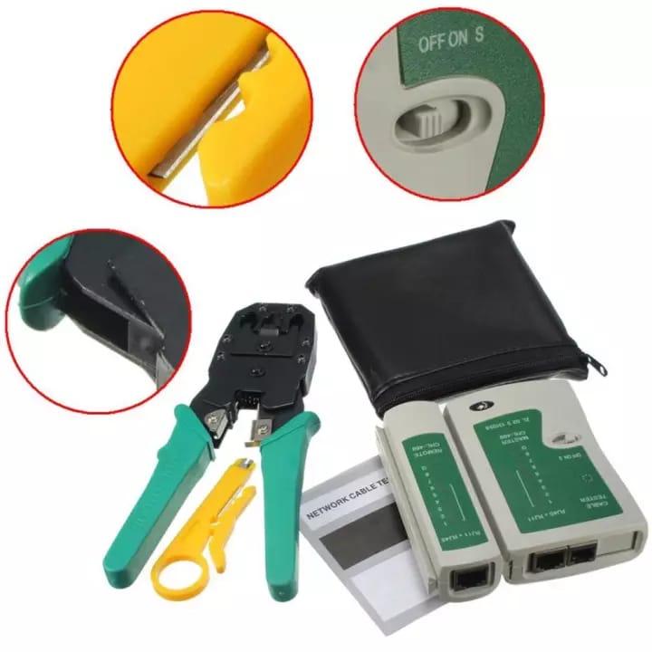 RJ45 RJ11 RJ12 CAT5 LAN Network Tool Kits Cable Tester Crimp Crimper Plier