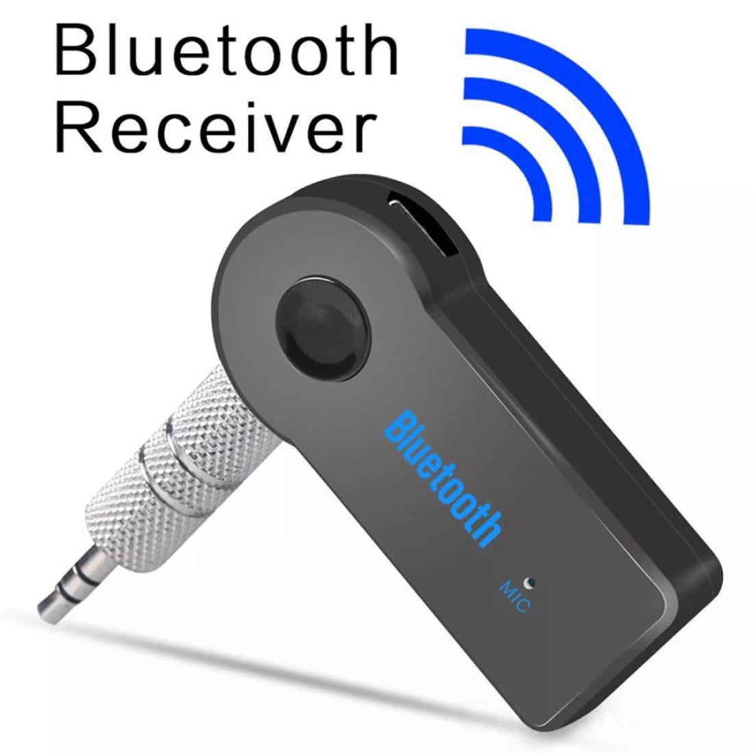 Wireless Bluetooth AUX Audio Receiver Adapter - 3.5mm Jack, Handsfree Car Kit, USB Mini Stereo Music Transmitter, Portable Bluetooth Adapter for Home & Car