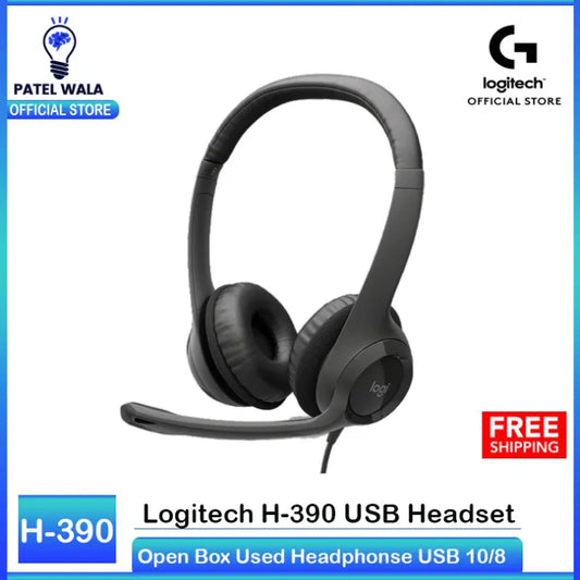 Logitech H-390 Headphones Noise cancelling microphone USB