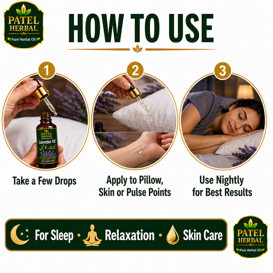 Lavender Oil – 100% Pure Herbal Oil for Relaxation, Sleep & Skin Care | 30ml