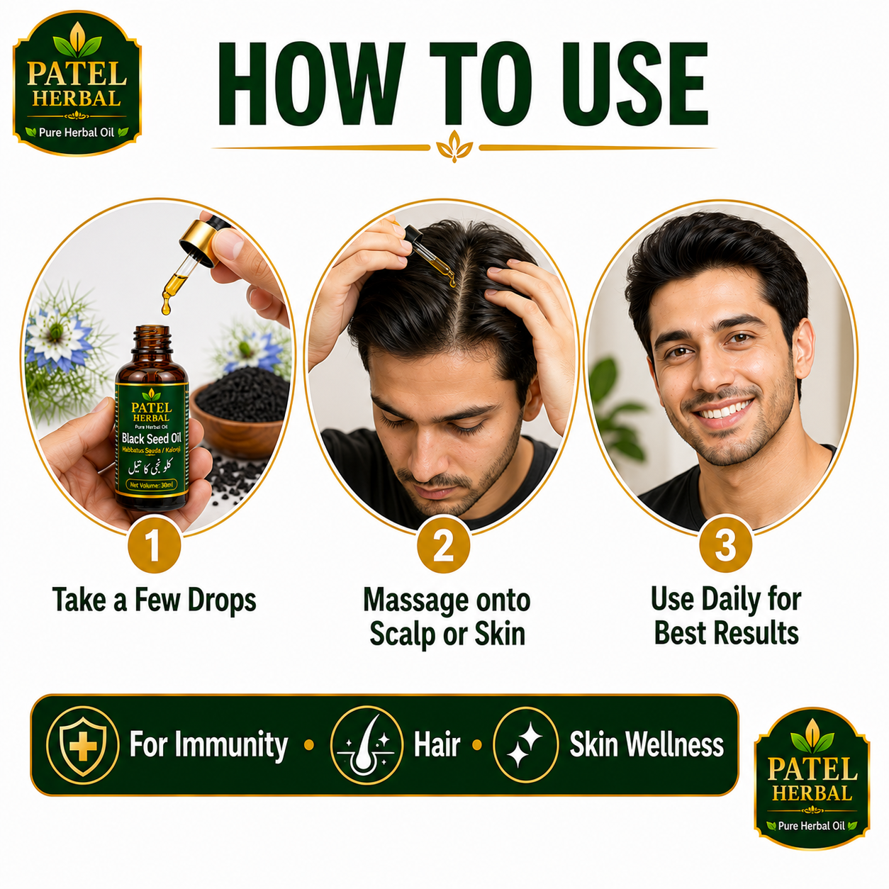 Black Seed Oil (Kalonji / Habbatus Sauda) – 100% Pure Herbal Oil for Immunity, Hair & Skin | 30ml