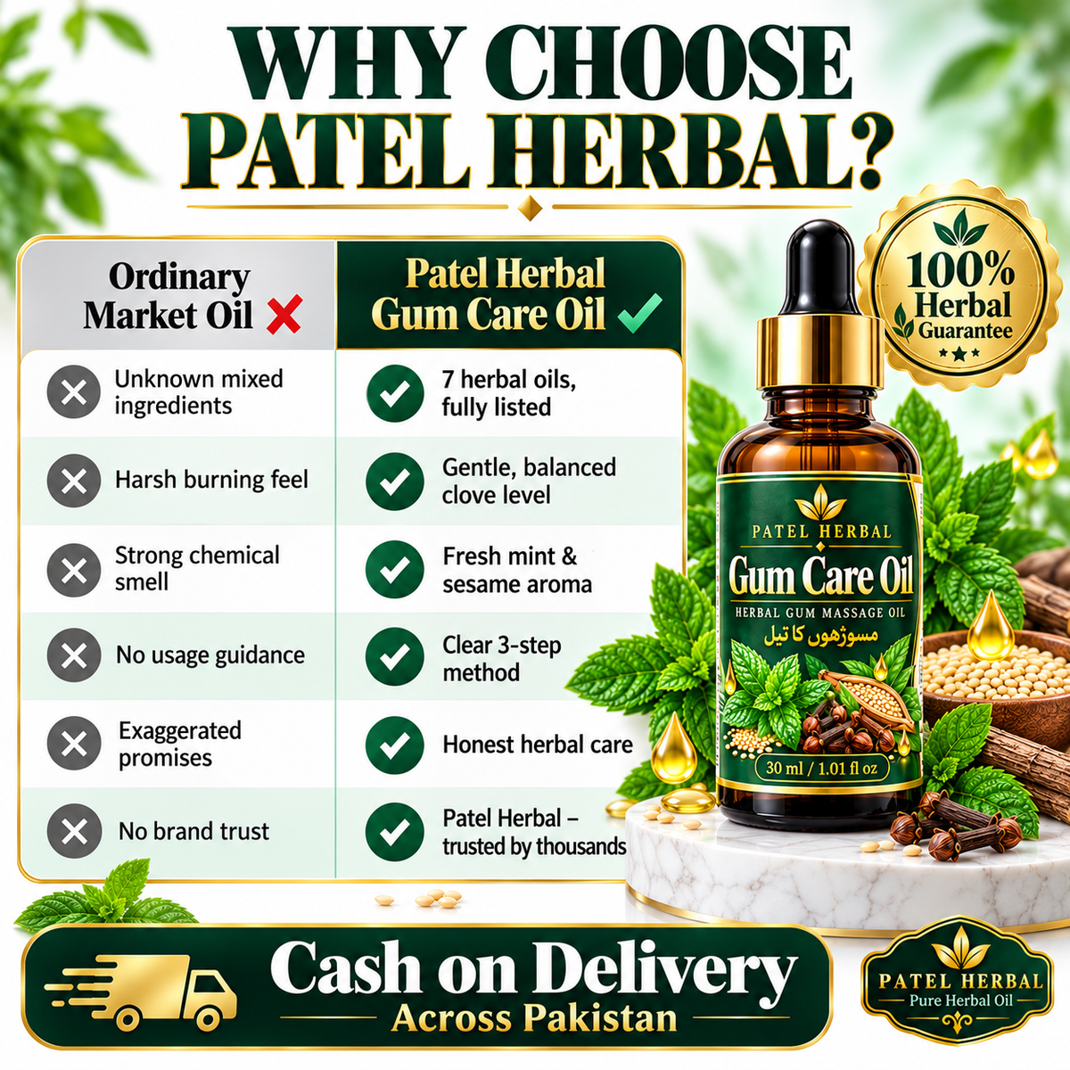 Patel Herbal Gum Care Oil (Masoron Ka Tel) –