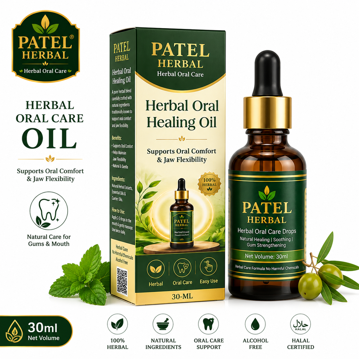 Patel Herbal Oral Care Drops (30ml)