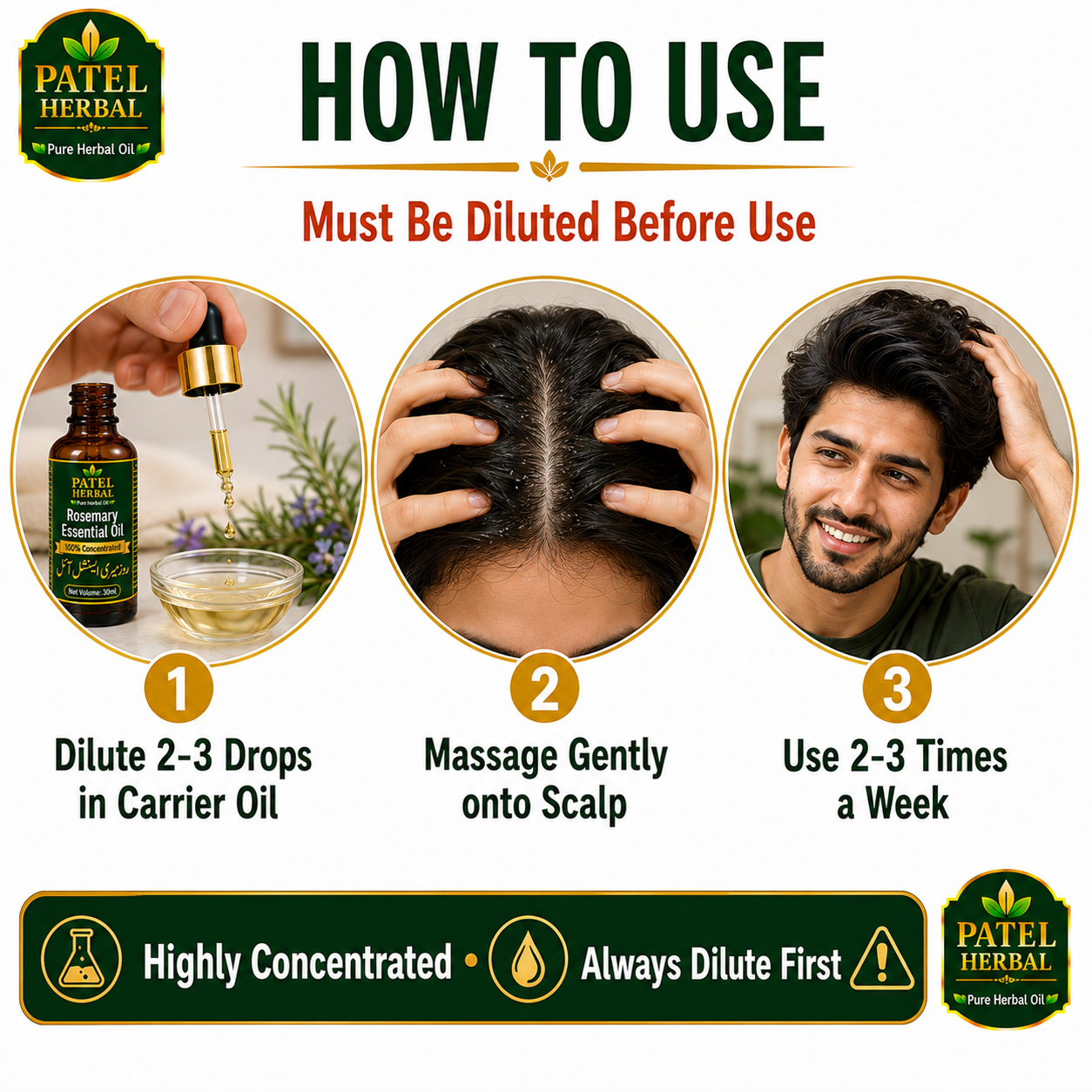 Rosemary Essential Oil – 100% Pure Concentrated Therapeutic-Grade Oil for Hair Growth & Aromatherapy | 30ml