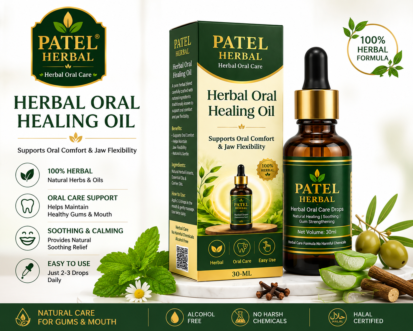 Patel Herbal Oral Care Drops (30ml)